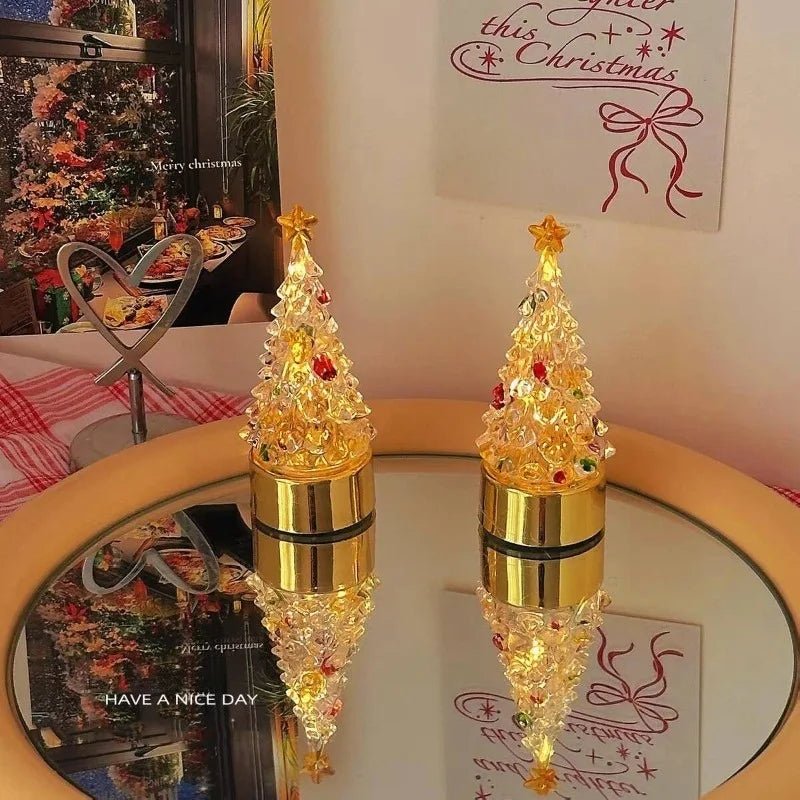 HOLIDAYLIT – Festive Christmas Tree Table and Nightstand Lamp