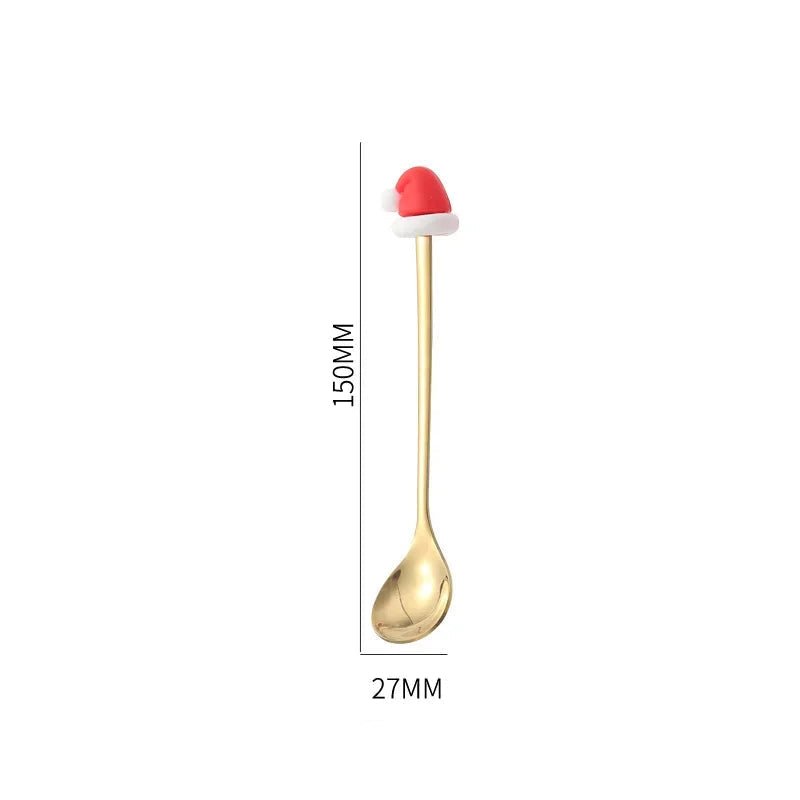 FESTIFORK – Creative Christmas Spoon & Fruit Fork Set for Coffee & Desserts