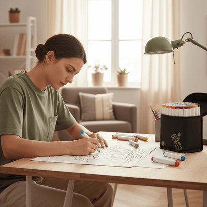 CHROMAFLEX – Pen set with 48 vibrant inks for sketching and shading