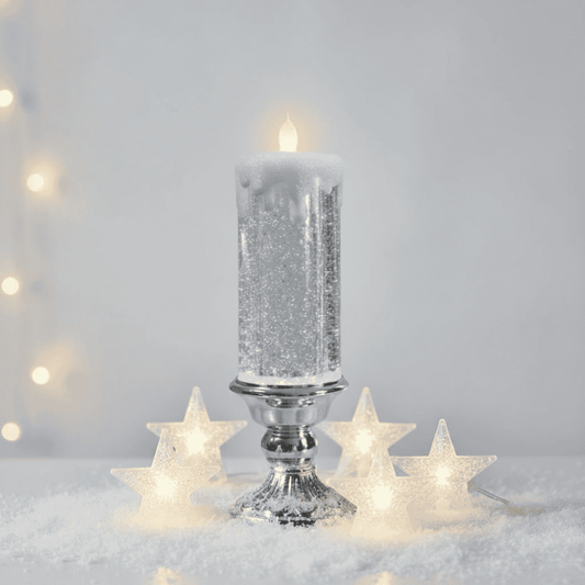 FESTIFLAME – Elegant LED Candle for Cozy Christmas Evenings
