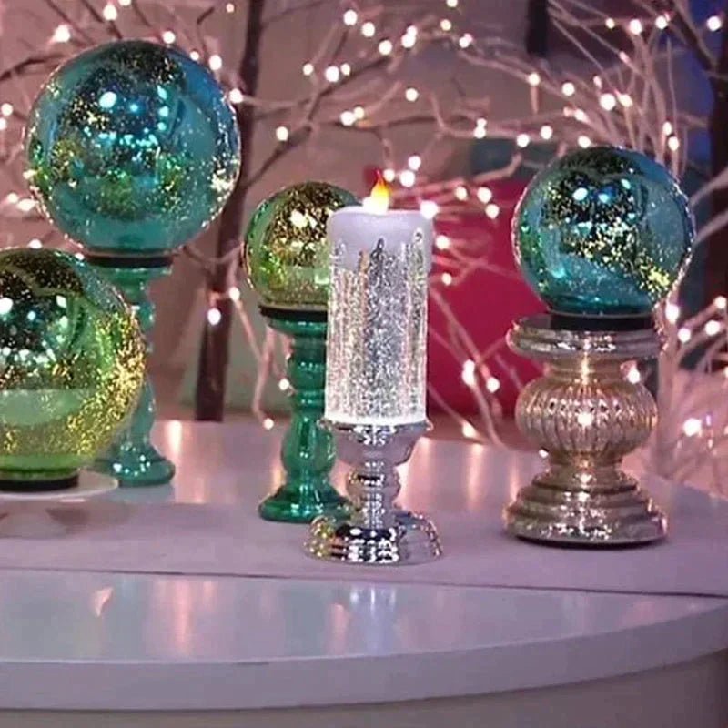 FESTIFLAME – Elegant LED Candle for Cozy Christmas Evenings
