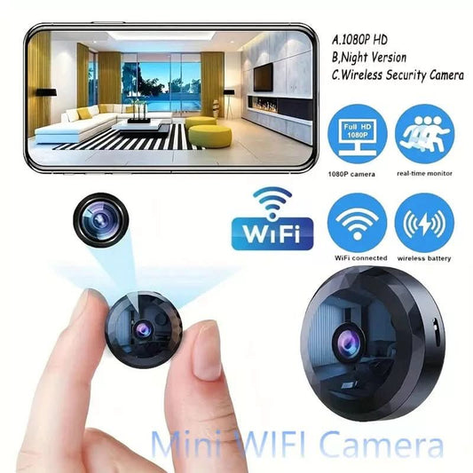 EYECORE MINI – Magnetic WiFi Security Camera with 1080P HD, Night Vision & Motion Detector