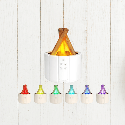 Lumafyre Aroma Diffuser | Ultrasonic Flame Humidifier | Fragrance Oil Function | Relaxing Lighting & Modern Design