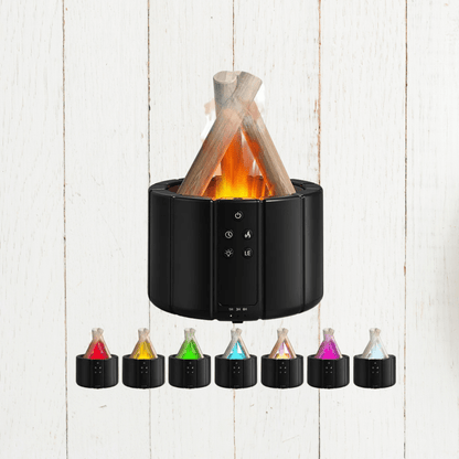 Lumafyre Aroma Diffuser | Ultrasonic Flame Humidifier | Fragrance Oil Function | Relaxing Lighting & Modern Design