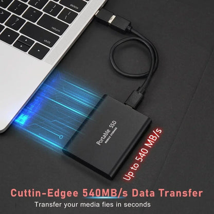SpeedVault SSD – External 100GB Hard Drive with Ultra-Fast USB-C & USB 3.1 Connection
