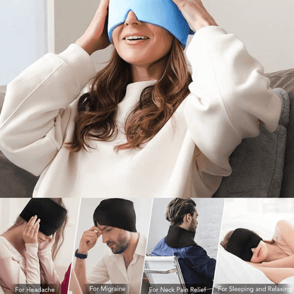 Head aid - migraine & headache mask with cold & heat therapy
