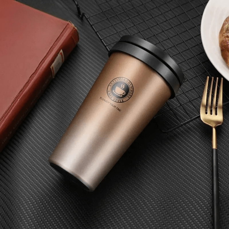 Thermasip - Insulated stainless steel travel mug | 500 ml leak-proof & double-walled