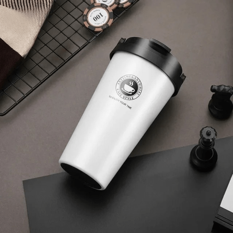 Thermasip - Insulated stainless steel travel mug | 500 ml leak-proof & double-walled