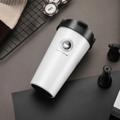Thermasip - Insulated stainless steel travel mug | 500 ml leak-proof & double-walled