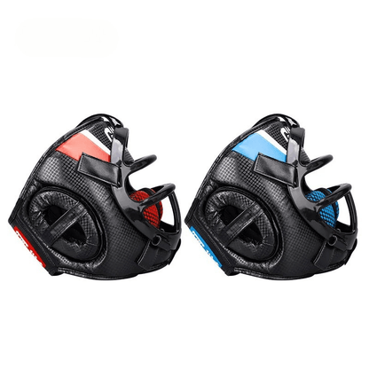 FightGuard Headgear - Premium head protection with face mask for martial arts