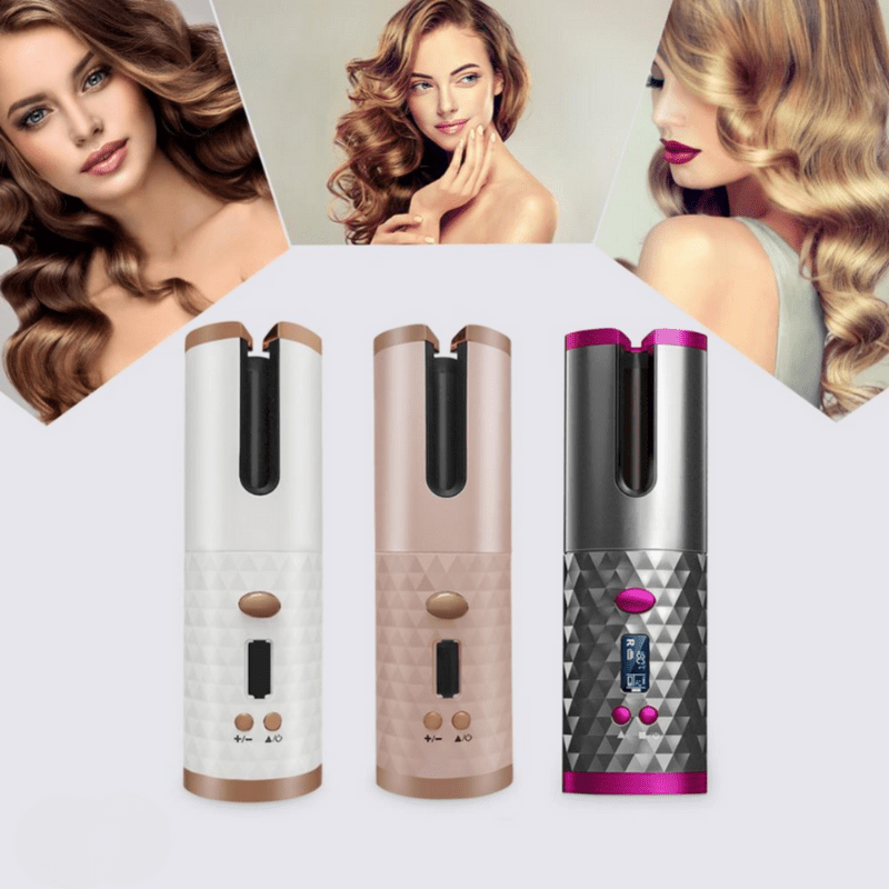Cordless Hair Styler - Cordless curling iron for shiny & healthy curls