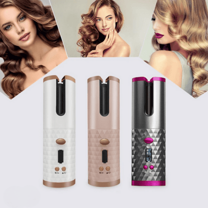 Cordless Hair Styler - Cordless curling iron for shiny & healthy curls