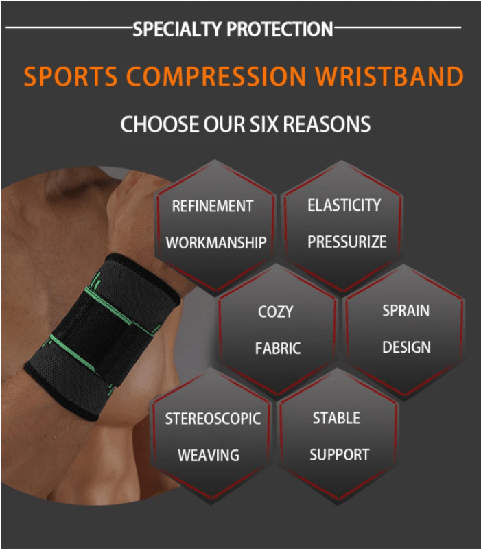WristRelief 3D - Wrist support with innovative 3D compression for pain relief & stabilisation