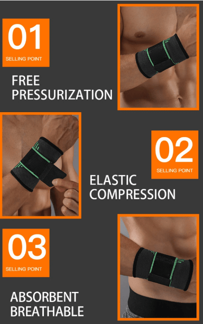 WristRelief 3D - Wrist support with innovative 3D compression for pain relief & stabilisation