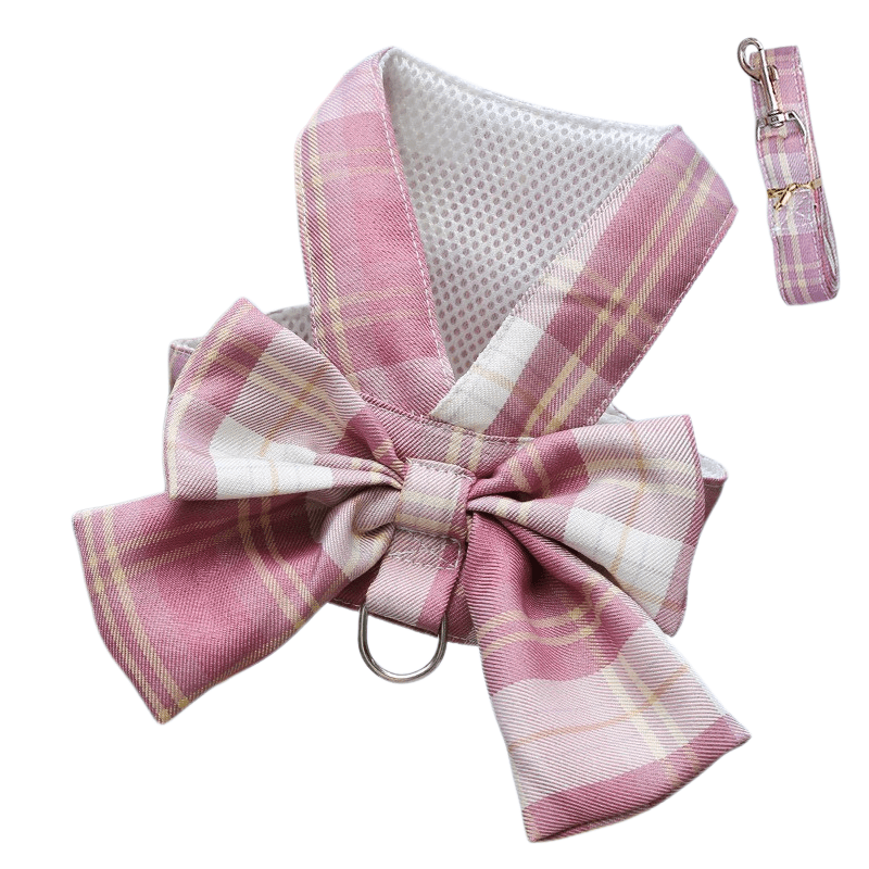 GRACEBOW – Adjustable Dog Harness with Elegant Bow for Stylish Walks