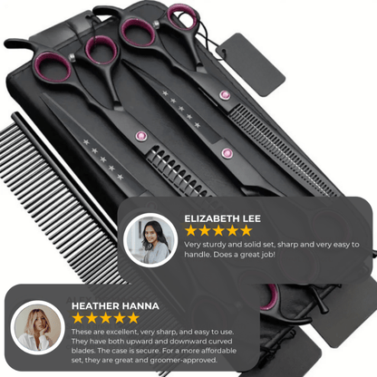 TRIMMEISTER – 4-piece Scissor Set for Precise Pet Grooming