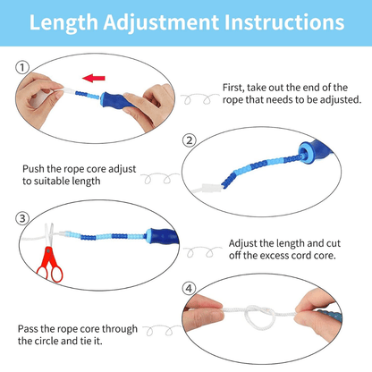 Flexirope - Adjustable bead skipping rope for cardio & endurance training