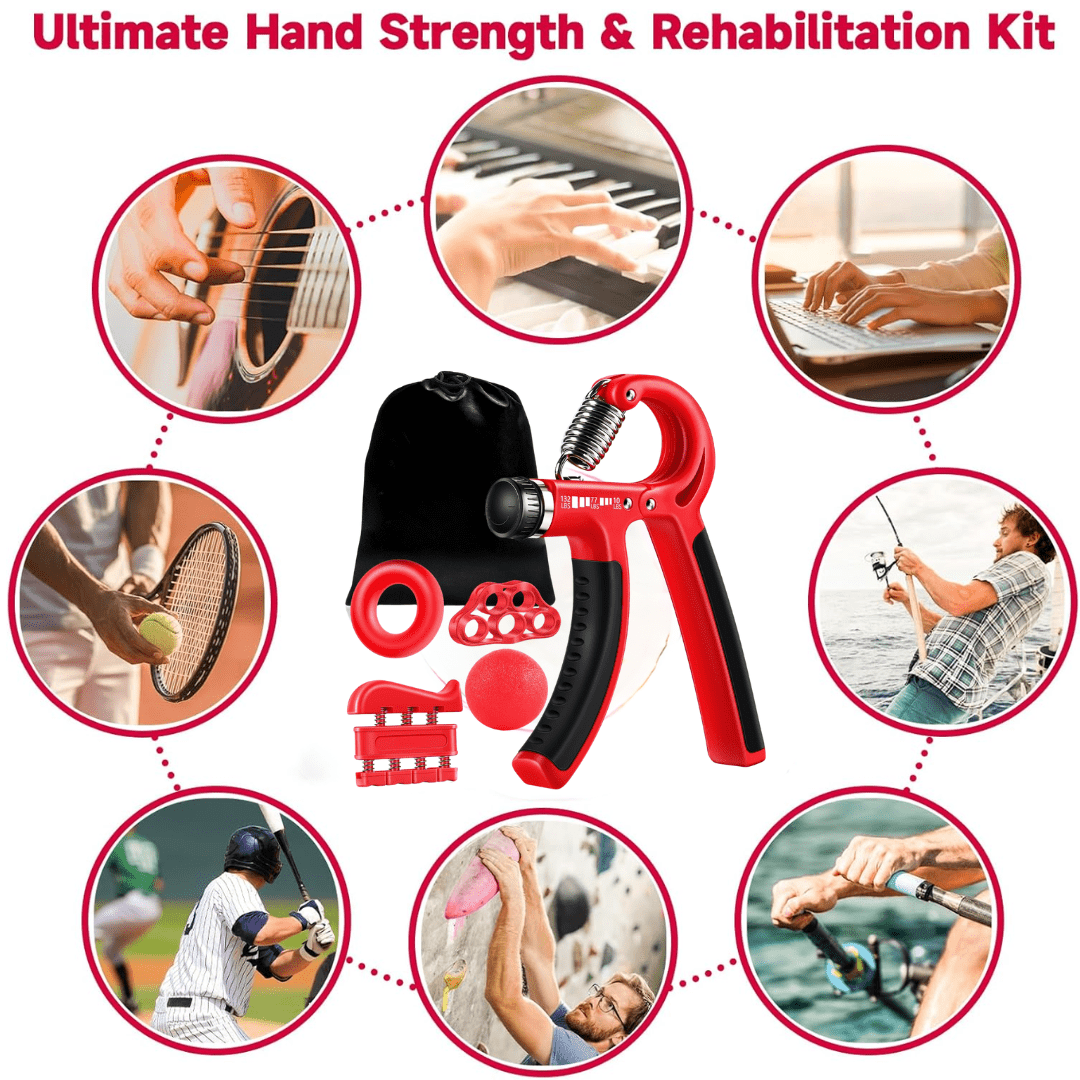 Gripmaster - Adjustable hand amplifier for targeted grip strength training