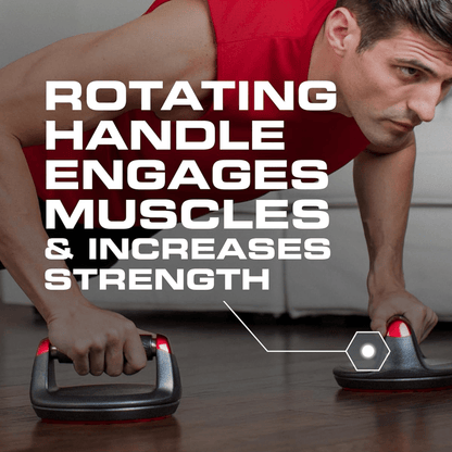 Spinfit Push-Up Grips - Rotating push-up grips for effective upper body training