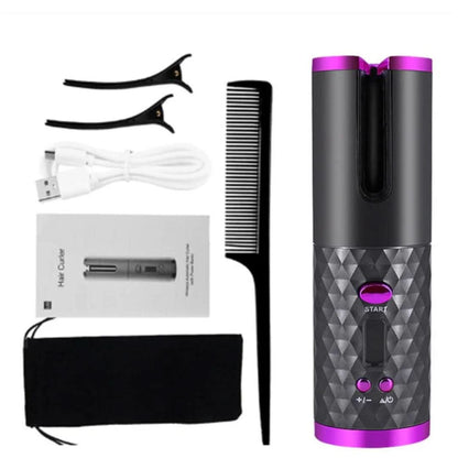 Curlmaster Wireless Auto Curler - Wireless curling iron for perfect curls