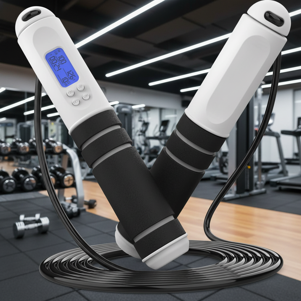 Speedfit - Digital skipping rope with calorie counter & target reminder