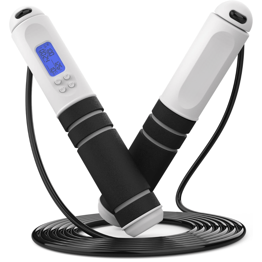 Speedfit - Digital skipping rope with calorie counter & target reminder