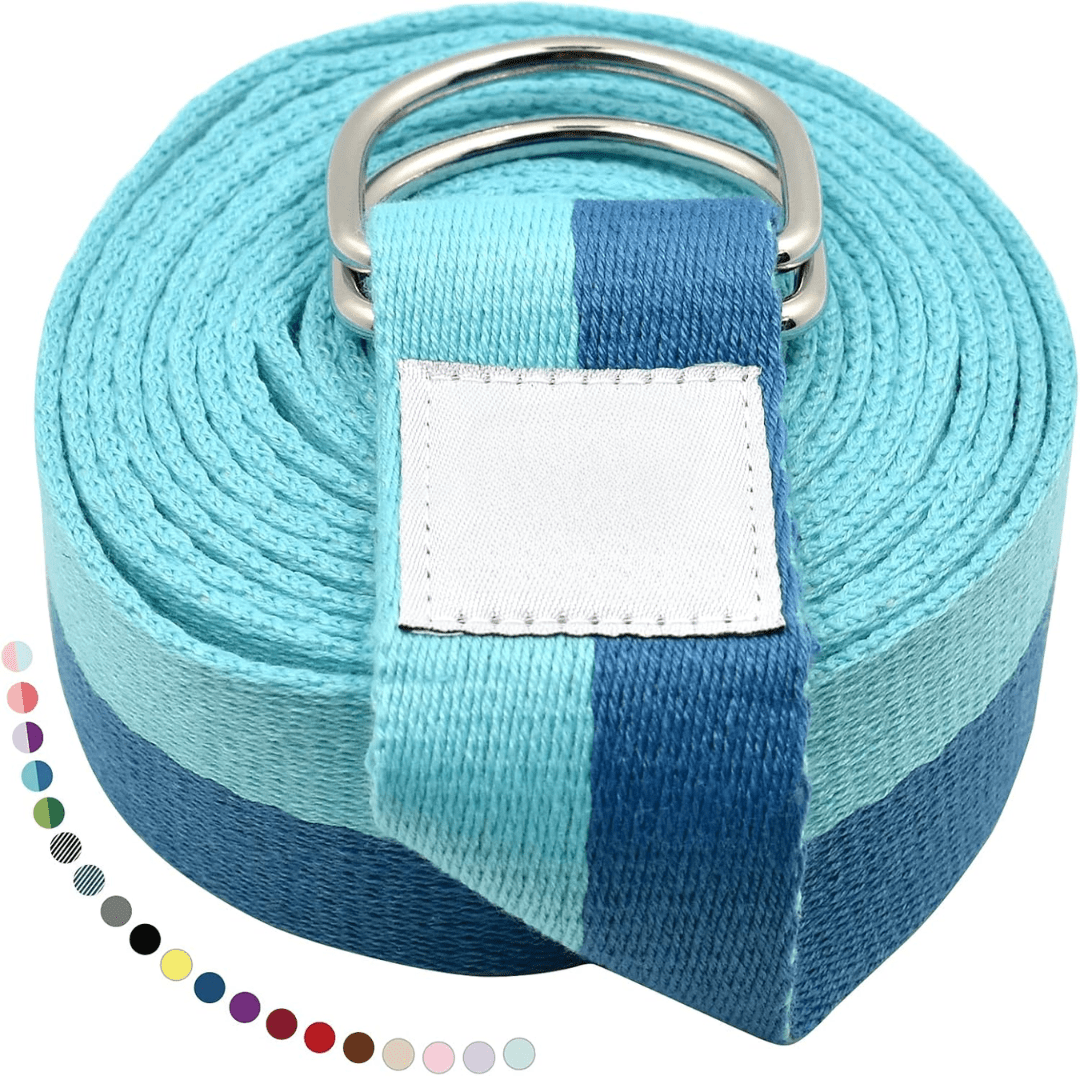 Flexfit Yoga Strap - Adjustable strap for stretching & flexibility