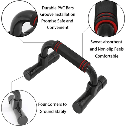 Pushmaster Push-Up Bars - Ergonomic push-up handles for joint-friendly training