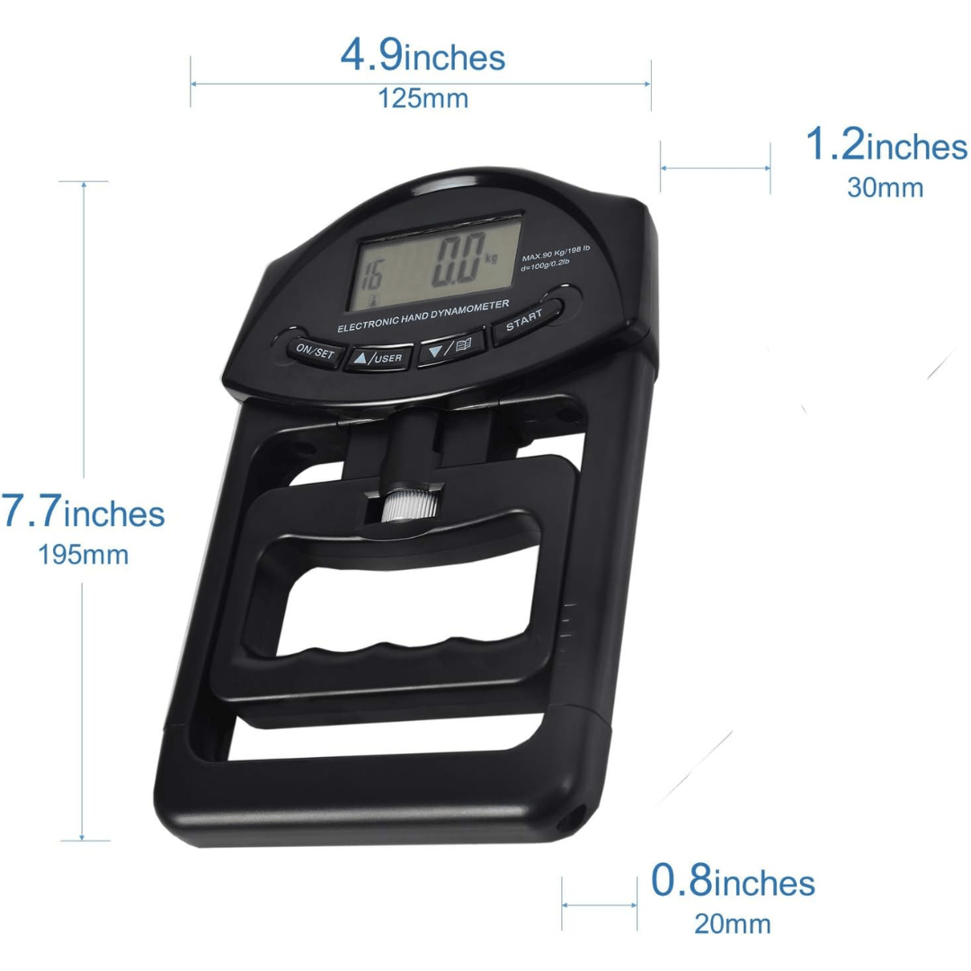 Gripmaster Digital - Precise hand-held measuring device for grip force measurement up to 120 kg