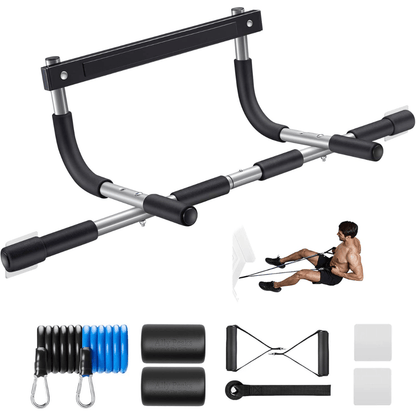 PowerGrip pull-up bar - steel pull-up bar for door frames with 200 kg load capacity