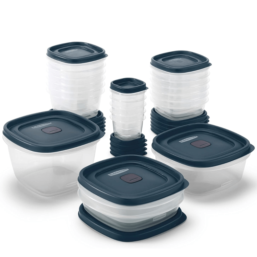 Stackable Food Storage Containers - Stackable and leak-free for an organised kitchen
