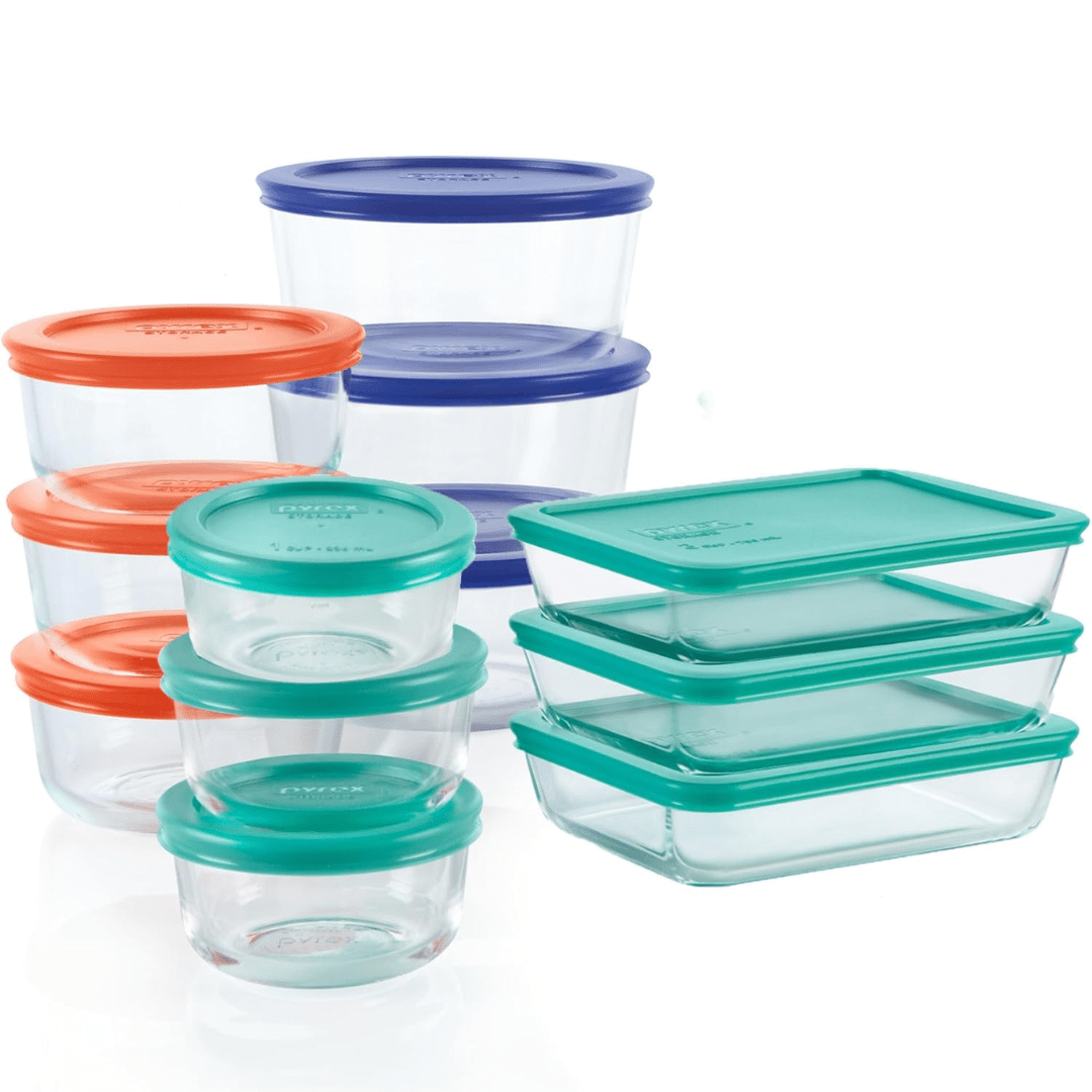 Glasskeer 12-Piece Food Storage Set - BPA-free, airtight for fresh food and efficient organisation