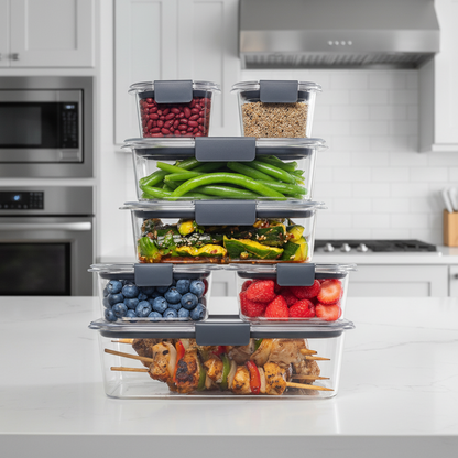 BPA-Free Meal Containers - 7-piece set for fresh and convenient storage