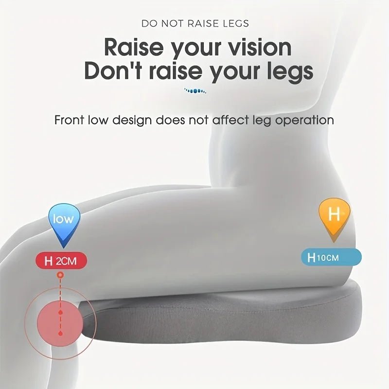 ELEVACUSH – Adjustable Memory Foam Seat Cushion for Driving Comfort & Support