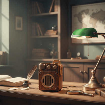 NOIRBASS – Dark Academia Wireless Speaker with Powerful Subwoofer Sound