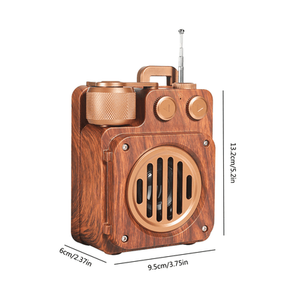 NOIRBASS – Dark Academia Wireless Speaker with Powerful Subwoofer Sound