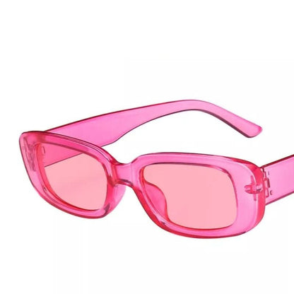 VintageShade - Retro-style rectangular sunglasses with UV400 protection for women