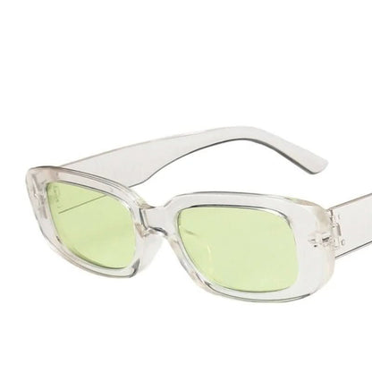 VintageShade - Retro-style rectangular sunglasses with UV400 protection for women