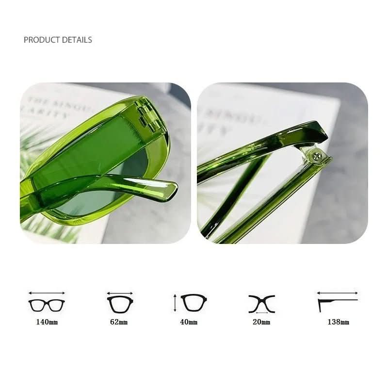 VintageShade - Retro-style rectangular sunglasses with UV400 protection for women