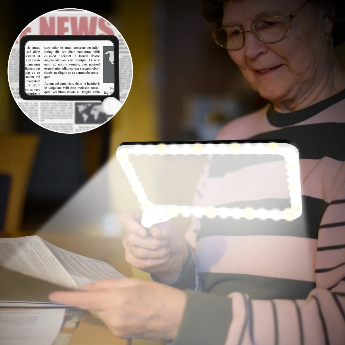 DETAILUX – 5x LED Hand Magnifier for Detailed Viewing