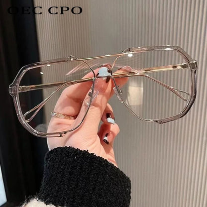 OVERSIZE SHADE - Square women's sunglasses with UV400 & colour change lenses