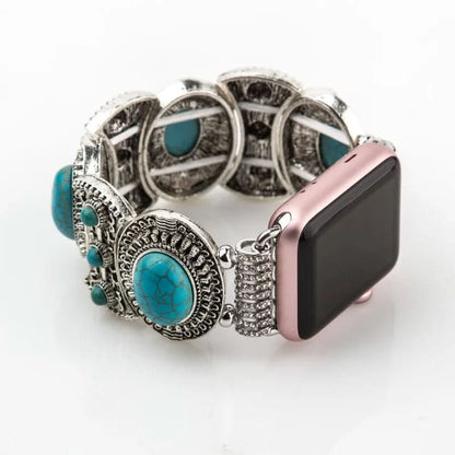 Azurelle – Boho-Chic Bracelet for Smartwatches with Noble Turquoise Detail