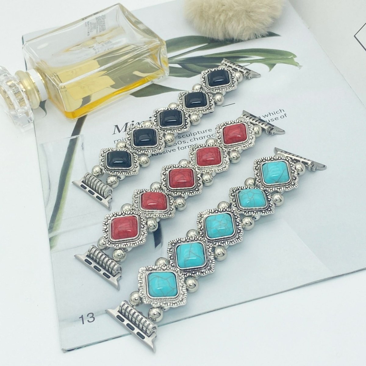 Azurelle – Boho-Chic Bracelet for Smartwatches with Noble Turquoise Detail