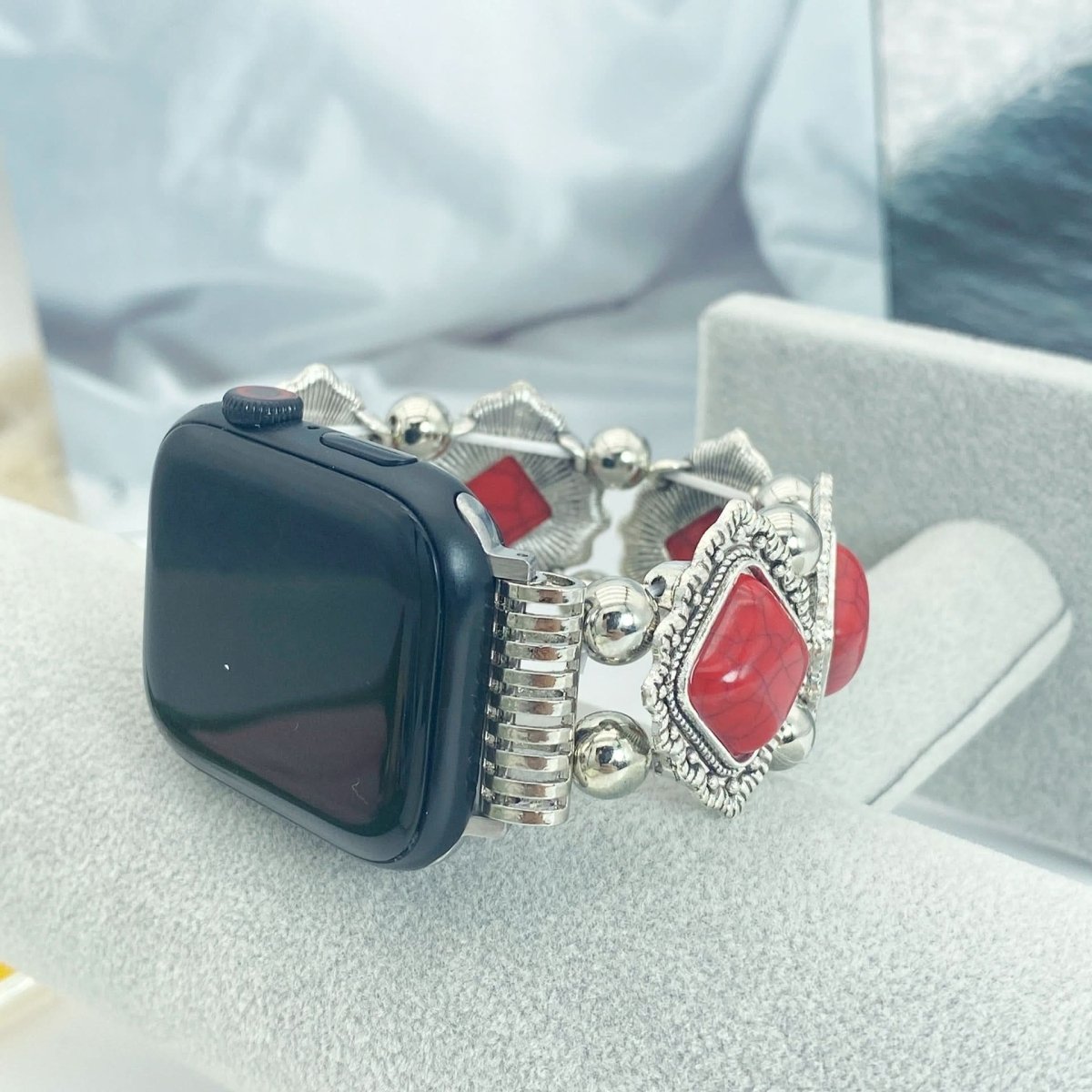 Azurelle – Boho-Chic Bracelet for Smartwatches with Noble Turquoise Detail