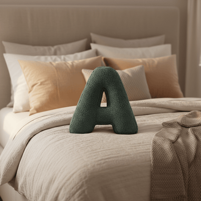 MONOGRA – Velvet Letter Cushion for Personal Home Accents
