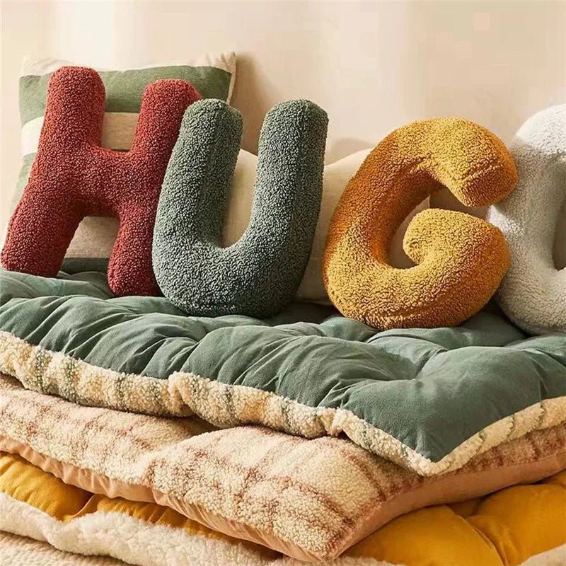 MONOGRA – Velvet Letter Cushion for Personal Home Accents