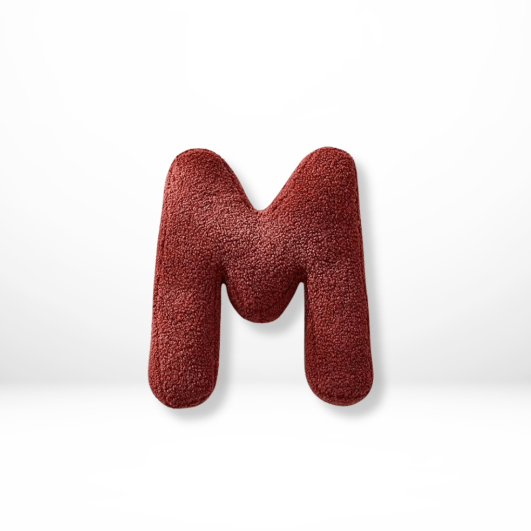 MONOGRA – Velvet Letter Cushion for Personal Home Accents