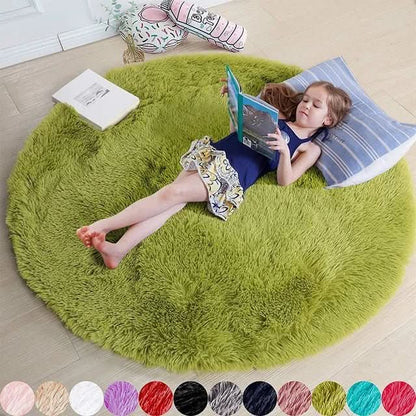 CloudHaven Luxury Soft Round Rug | Ultra-plush, fluffy rug for cozy living and bedrooms
