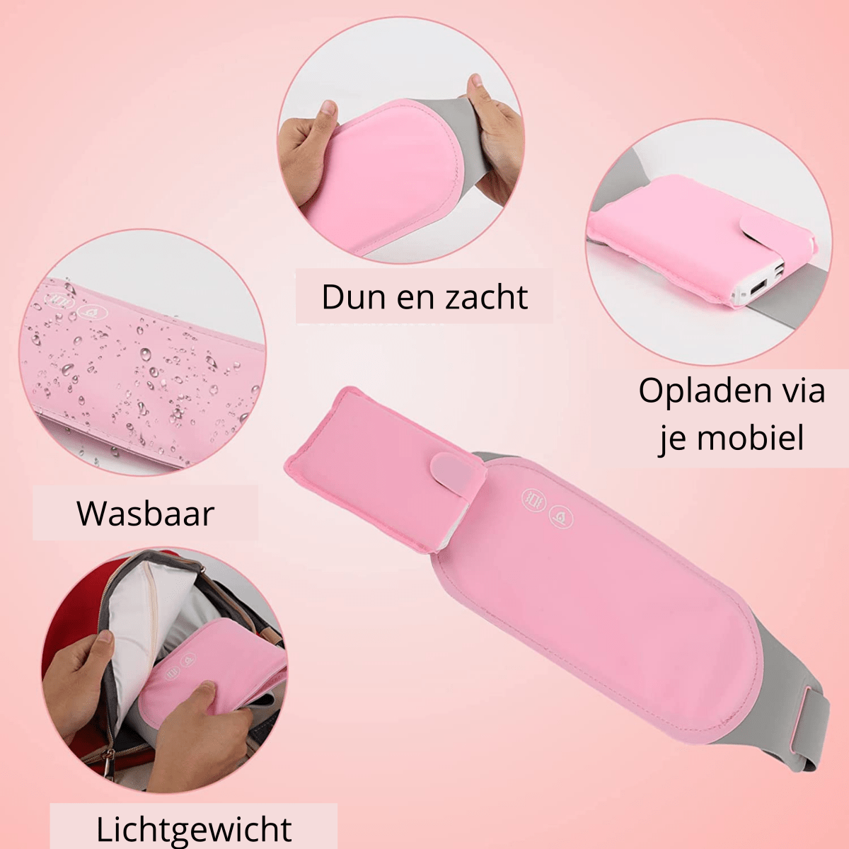 Relaxheat - Electric abdominal heater with vibration function for pain relief
