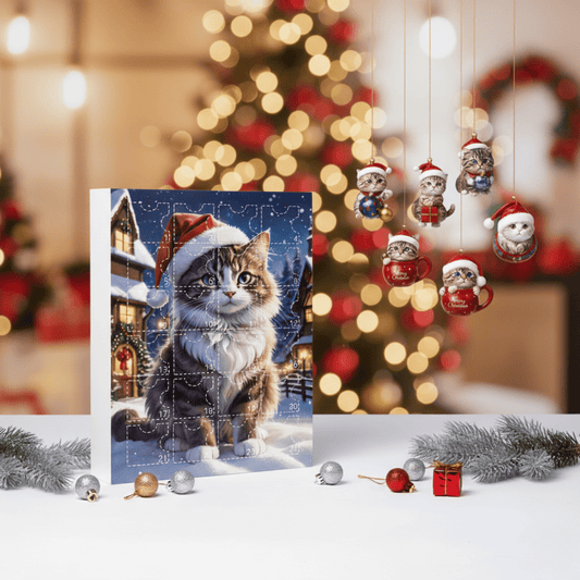 PURRFECTJOY – Vintage Cat Advent Calendar for Cat Lovers at Christmas